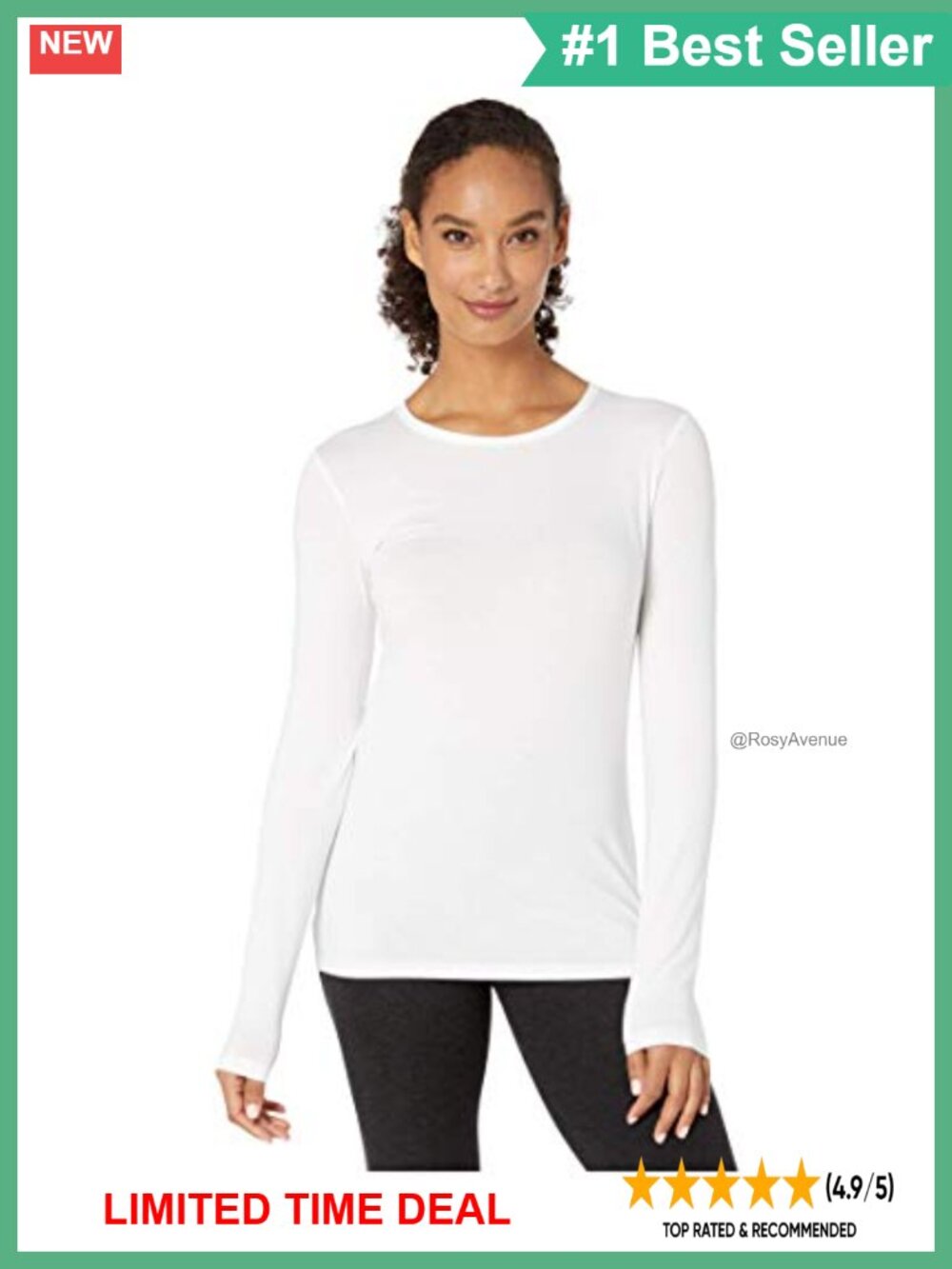 Women's Nola II Long Sleeve Crew Neck Active Tee Classic Fit Pullover